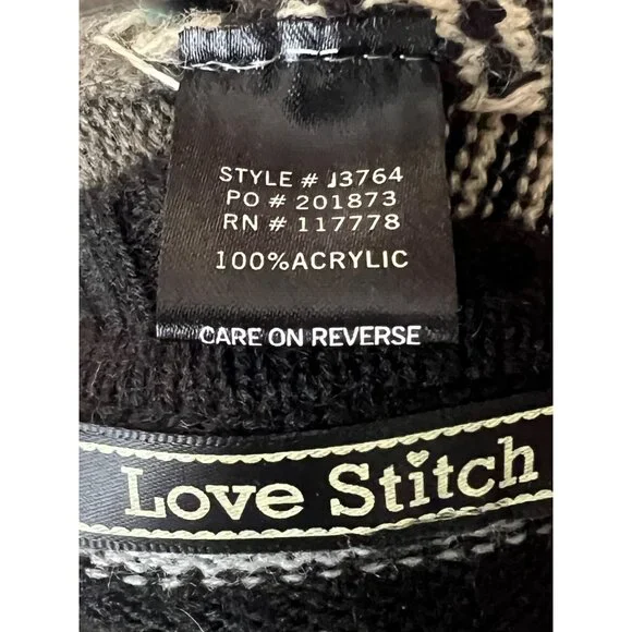 Love Stitch Long Geometric Striped Open Front Waterfall Cardigan Duster - Picture 16 of 16